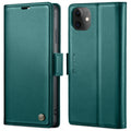 For iPhone 11 CaseMe 023 Butterfly Buckle Litchi Texture RFID Anti-theft Leather Phone Case(Pearly Blue)