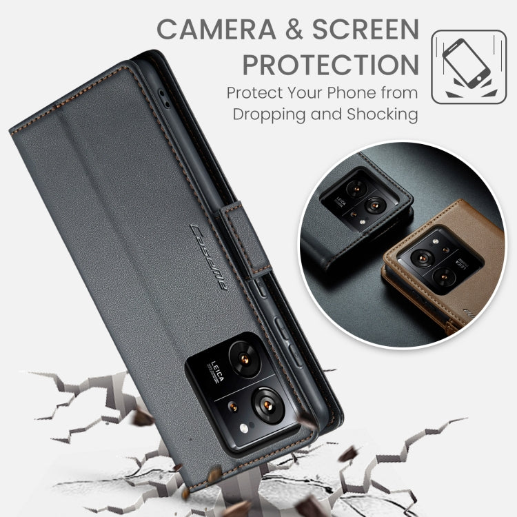 CaseMe 023 Butterfly Buckle Litchi Texture RFID Anti-theft Leather Phone Case, For Xiaomi 13T/13T Pro, For Xiaomi Poco F5 5G/Redmi Note 12 Turbo 5G, For Xiaomi Redmi Note 12 4G Global, For Xiaomi Redmi Note 12 Pro+ 5G Global