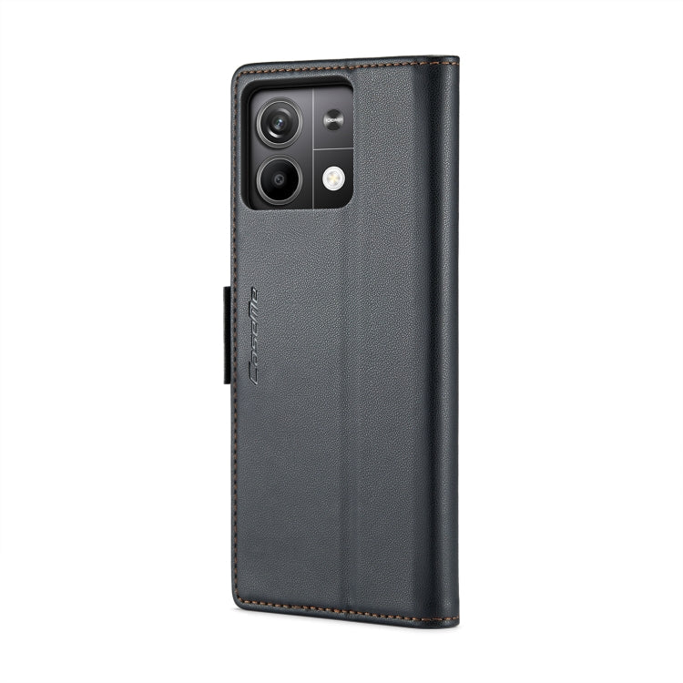 CaseMe 023 Butterfly Buckle Litchi Texture RFID Anti-theft Leather Phone Case, For Xiaomi Redmi Note 13 5G, For Xiaomi Redmi Note 13 Pro+ 5G, For Xiaomi Redmi Note 13 Pro 5G, For Xiaomi Redmi 12 4G／12 5G／Note 12R／POCO M6 Pro 5G