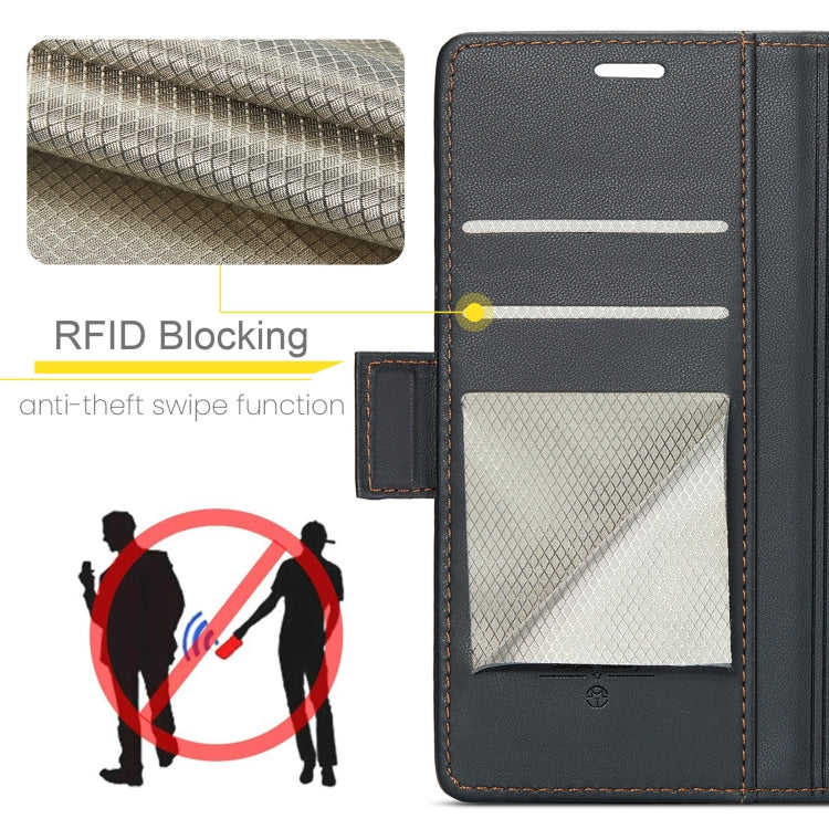 CaseMe 023 Butterfly Buckle Litchi Texture RFID Anti-theft Leather Phone Case, For Xiaomi Redmi Note 13 5G, For Xiaomi Redmi Note 13 Pro+ 5G, For Xiaomi Redmi Note 13 Pro 5G, For Xiaomi Redmi 12 4G／12 5G／Note 12R／POCO M6 Pro 5G