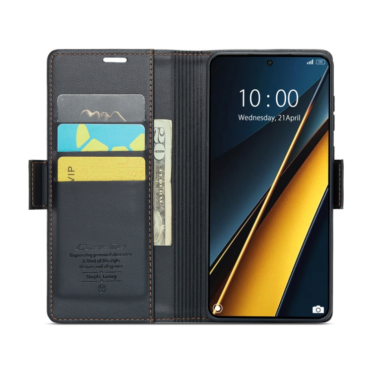 CaseMe 023 Butterfly Buckle Litchi Texture RFID Anti-theft Leather Phone Case, For Xiaomi Poco X6 Pro 5G/Redmi K70E 5G, For Xiaomi Poco X6 5G, For Xiaomi 14 Pro, For Xiaomi 14