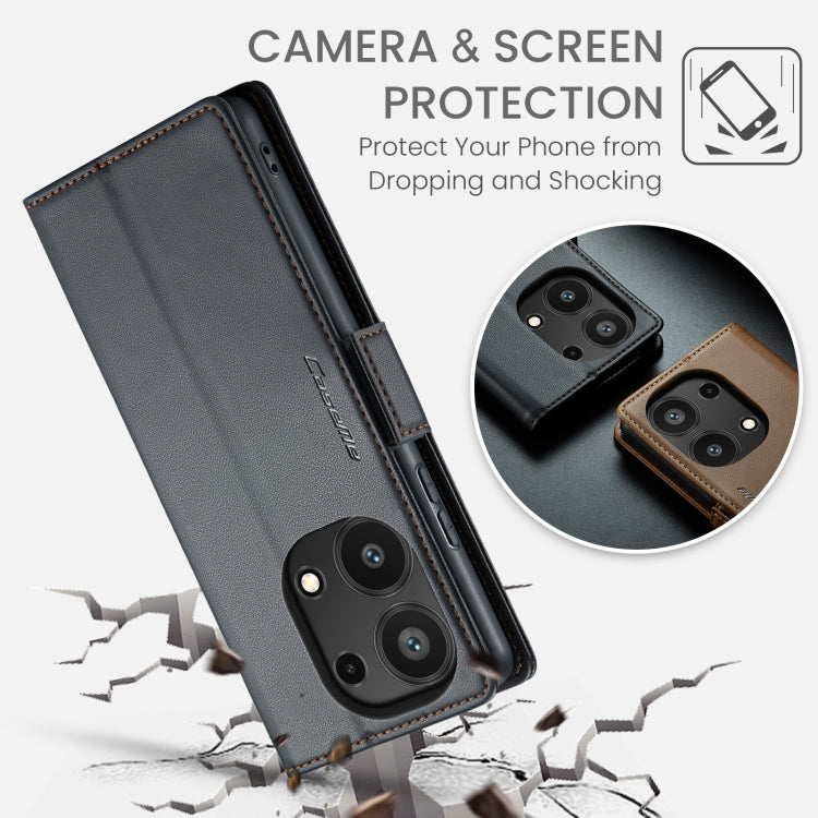 CaseMe 023 Butterfly Buckle Litchi Texture RFID Anti-theft Leather Phone Case, For Xiaomi Redmi Note 13 Pro 4G, For Xiaomi Redmi Note 13 4G, For Xiaomi Redmi 13C 4G / 13C 5G, For Xiaomi Poco C65 4G
