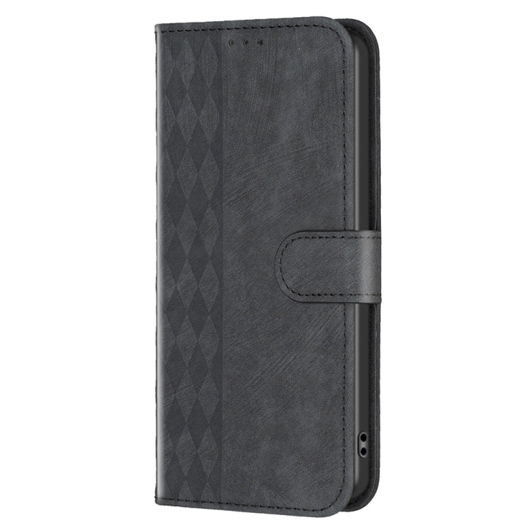 For Xiaomi 13 Pro Plaid Embossed Leather Phone Case(Black)