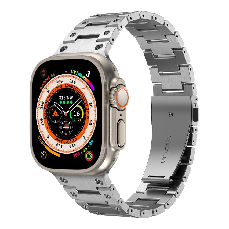Double Rows Metal Watch Band, For Apple Watch 6 40mm, For Apple Watch 6 44mm, For Apple Watch 5 44mm, For Apple Watch 5 40mm, For Apple Watch 4 44mm, For Apple Watch 4 40mm, For Apple Watch 3 38mm, For Apple Watch 3 42mm