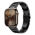 Double Rows Metal Watch Band, For Apple Watch Series 10 46mm, For Apple Watch Series 10 42mm, For Apple Watch SE 2023 44mm, For Apple Watch SE 2023 40mm, For Apple Watch Ultra 2 49mm, For Apple Watch 9 45mm, For Apple Watch 9 41mm                      ...