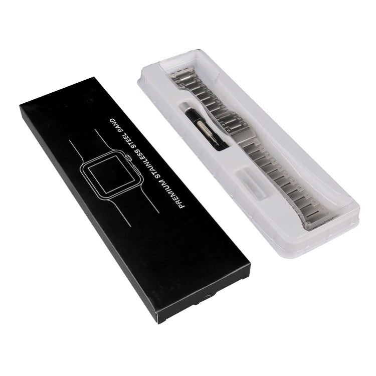 Double Rows Metal Watch Band, For Apple Watch Series 10 46mm, For Apple Watch Series 10 42mm, For Apple Watch SE 2023 44mm, For Apple Watch SE 2023 40mm, For Apple Watch Ultra 2 49mm, For Apple Watch 9 45mm, For Apple Watch 9 41mm                      ...