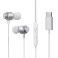 JOYROOM JR-EC06 Type-C Metal In-Ear Wired Earphone, Length: 1.2m(White)