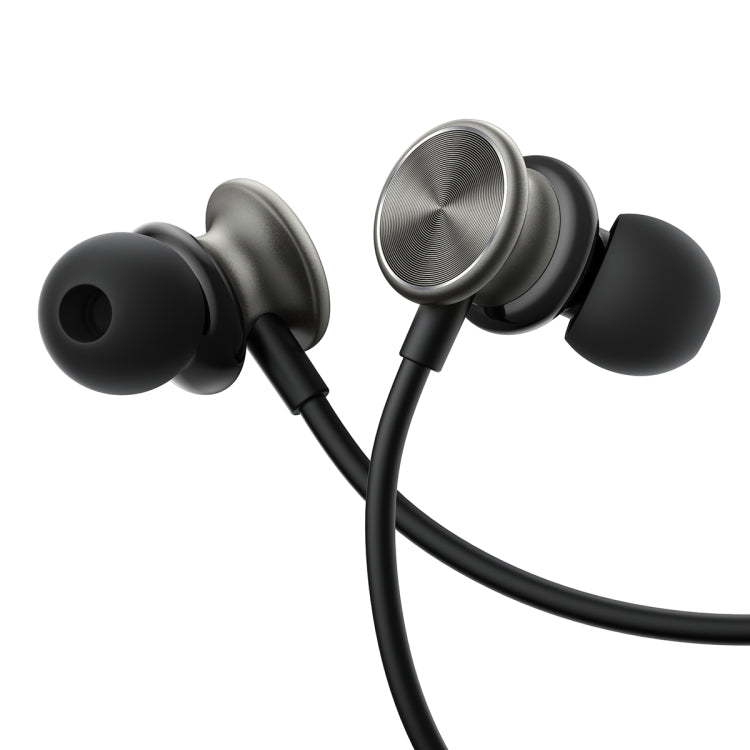 JOYROOM JR-EW03 3.5mm In-Ear Metal Wired Earphone, Length: 1.2m(Black)