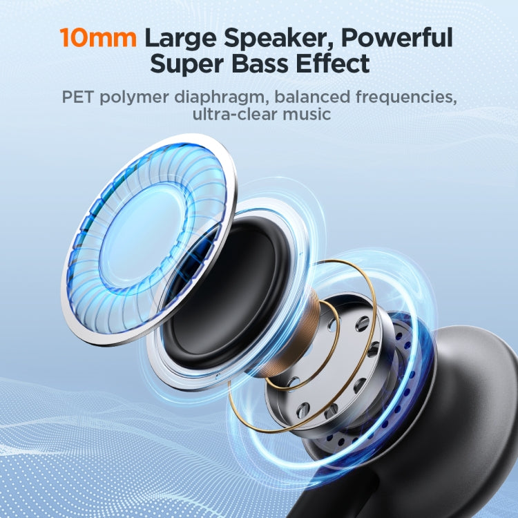 JOYROOM JR-EW03 3.5mm In-Ear Metal Wired Earphone, Length: 1.2m(Black)