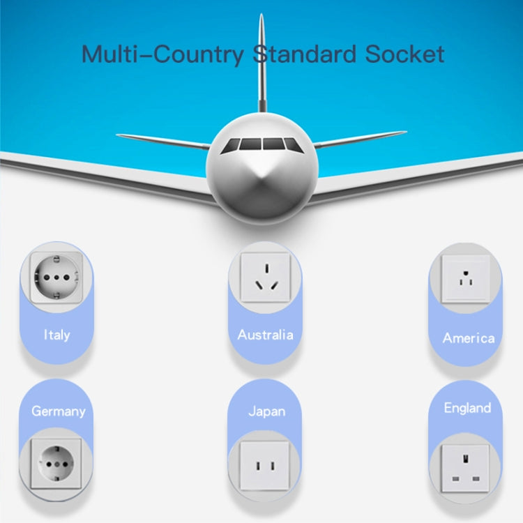 Yesido MC-09 Multi-function Universal Travel Adapter Plug(Black)