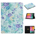 Flower Pattern Horizontal Flip Leather Case with Card Slots & Holder, For Samsung Galaxy Tab A 8.0 2019, For Samsung Galaxy Tab A 10.1 (2019), For Samsung Galaxy Tab S5e T720, For Samsung Galaxy Tab S6 Lite