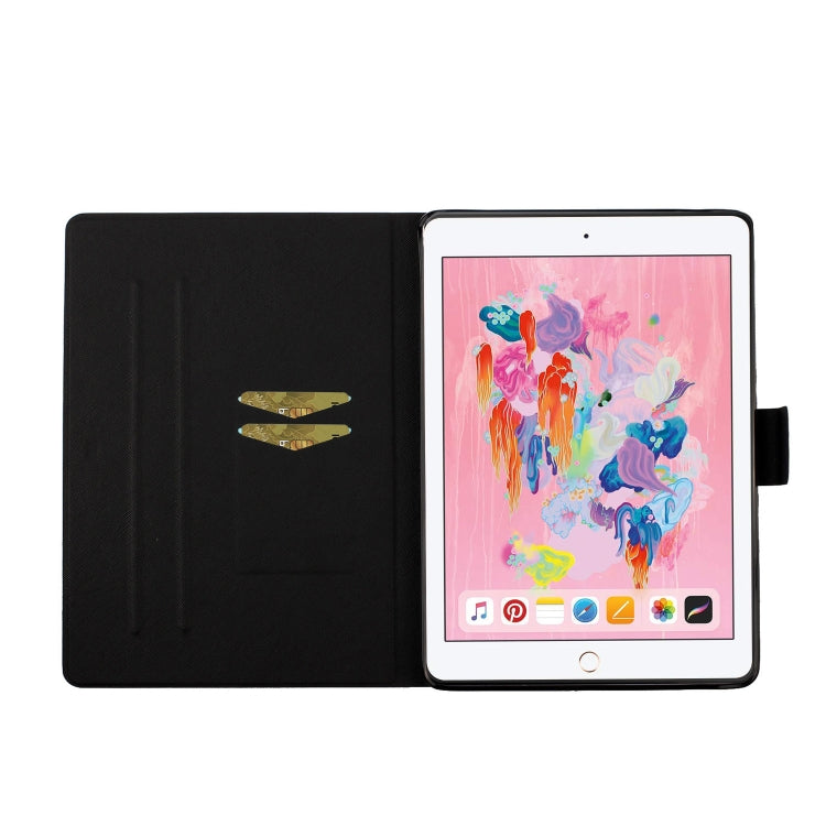 Flower Pattern Horizontal Flip Leather Case with Card Slots & Holder, For iPad 5, For iPad 10.2, For iPad Pro 10.5 inch, For iPad Pro 11 2020