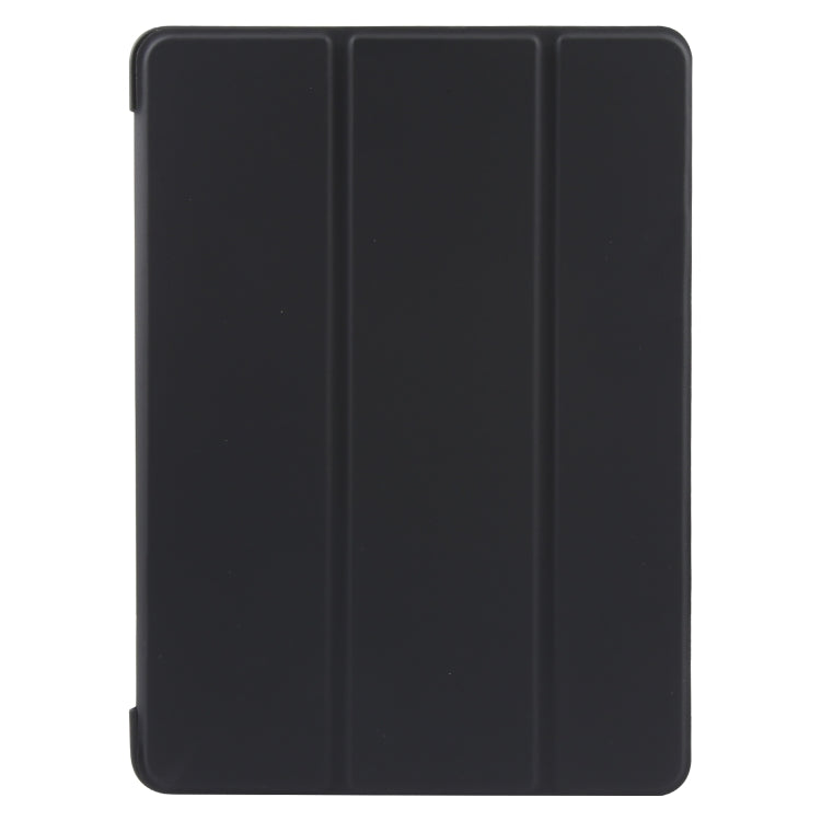 For iPad 9.7 2018 & 2017 / Air / Air2 GEBEI 3-folding Holder Shockproof Flip Leather Tablet Case(Black)