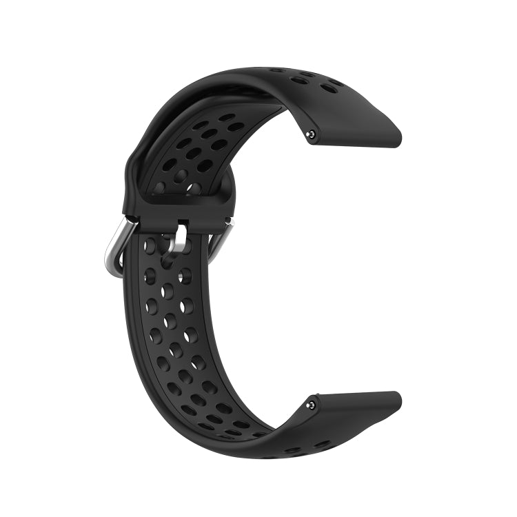 20mm Universal Sport Silicone Watch Band(Black)