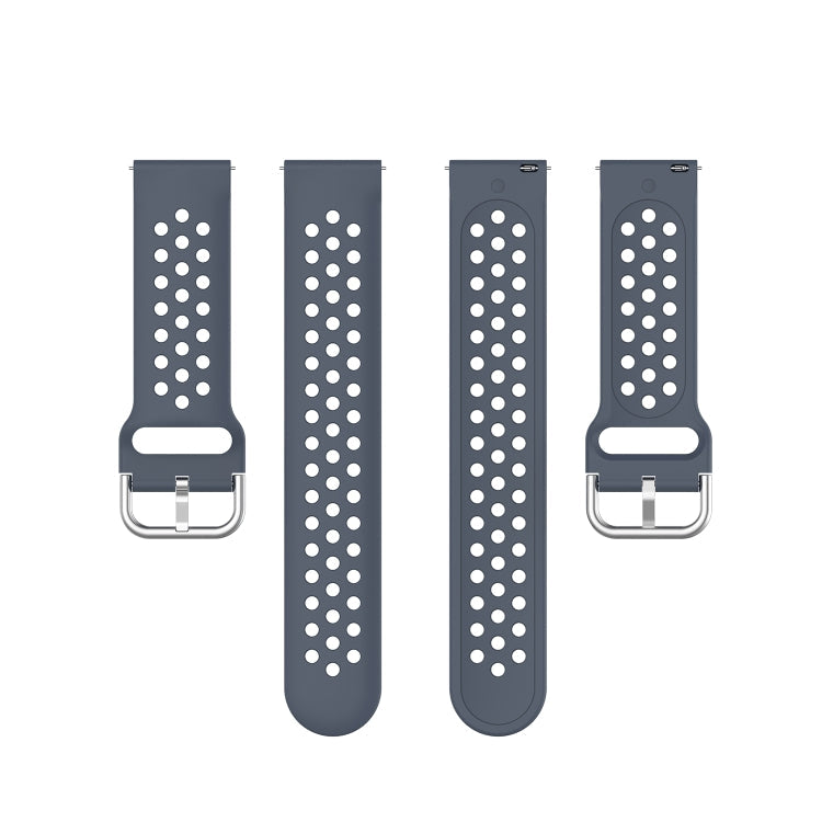 22mm Universal Sport Silicone Watch Band(Grey)