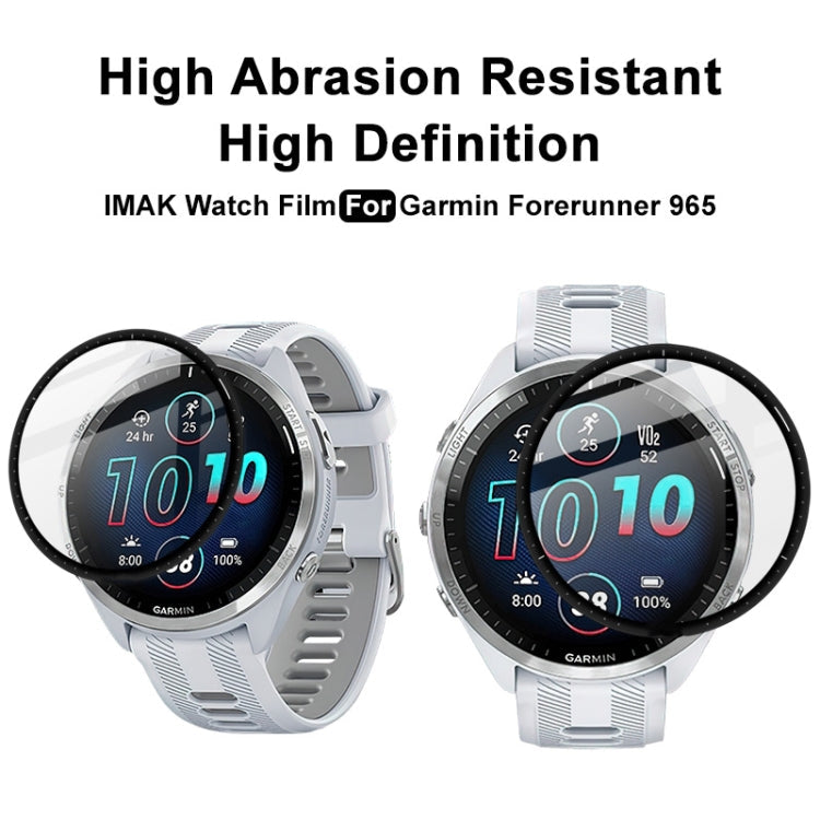 For Garmin Forerunner 965 IMAK Plexiglass HD Watch Protective Film