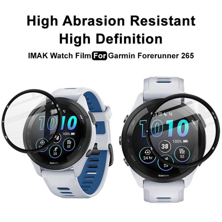 For Garmin Forerunner 265 IMAK Plexiglass HD Watch Protective Film
