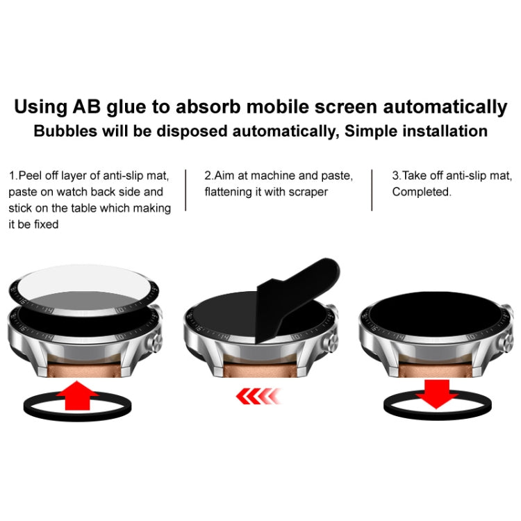 For Garmin Forerunner 265 IMAK Plexiglass HD Watch Protective Film