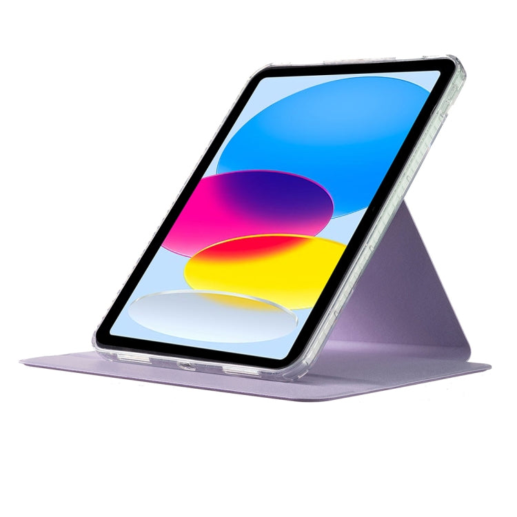 For iPad 10th Gen 10.9 2022 Magnetic Split Leather Smart Tablet Case(Purple)