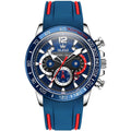 OLEVS 9936 Men Multifunctional Sports Waterproof Quartz Watch(Blue)