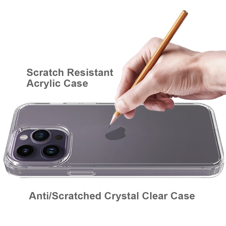 For iPhone 15 Pro Max Scratchproof Acrylic TPU Phone Case(Transparent)