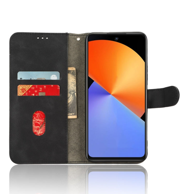 For Infinix Note 30 Skin Feel Magnetic Flip Leather Phone Case(Black)