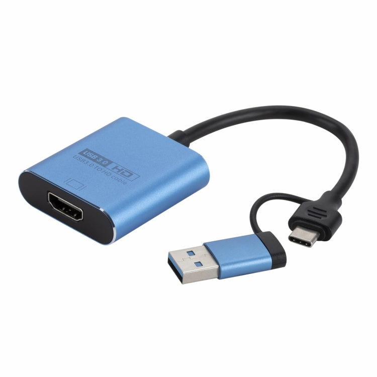 V05B USB + USB-C / Type-C to HDMI Adapter Cable