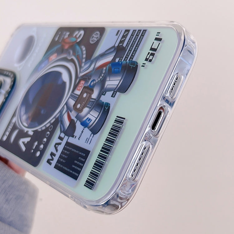 For iPhone 11 Mechanical Astronaut Pattern TPU Phone Case(Orange)