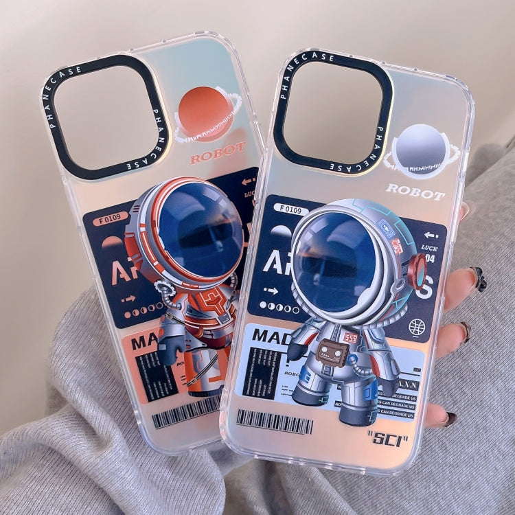 For iPhone 11 Mechanical Astronaut Pattern TPU Phone Case(Orange)