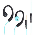Mucro R12 Wired Stereo Over-Ear Sports Earphone, Length: 1.2m(Blue)
