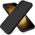 For Sony Xperia 1 V Pure Color Liquid Silicone Shockproof Phone Case(Black)