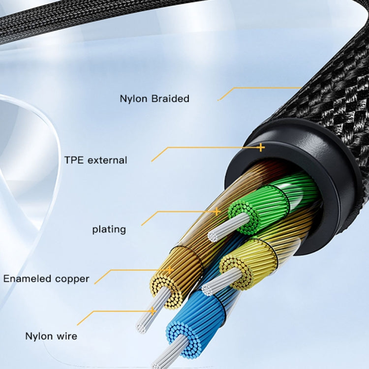 Yesido YAU38 Type-C to 3.5mm Female Audio Adapter(Black)
