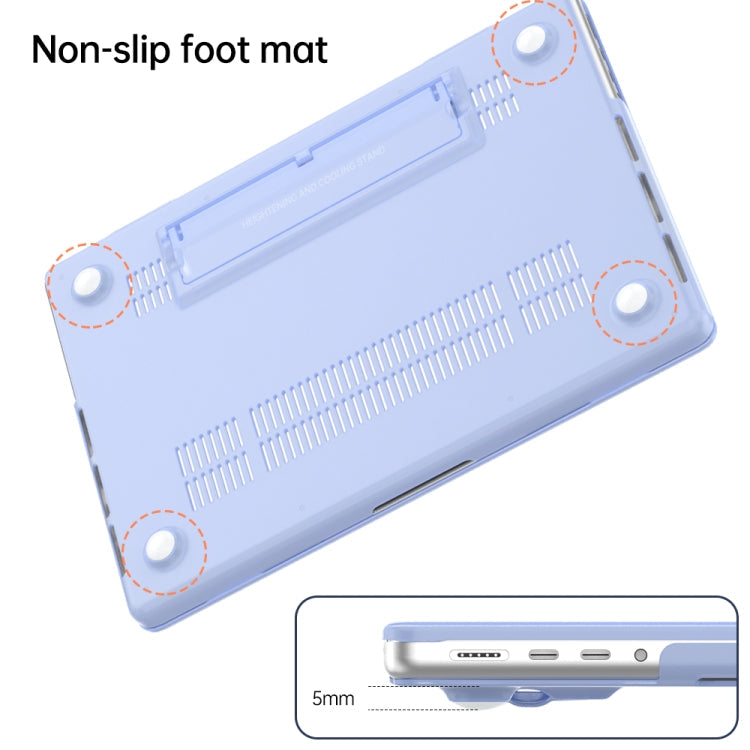 For Macbook Pro 14 A2918/A2992/A2779 Frosted Translucent Laptop Protective Case(Dark Green)