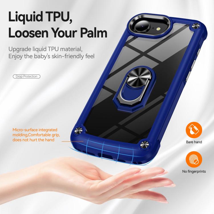 TPU + PC Lens Protection Phone Case with Ring Holder, For iPhone 17e / 16e, For iPhone 17 Pro Max, For iPhone 17, For iPhone Air