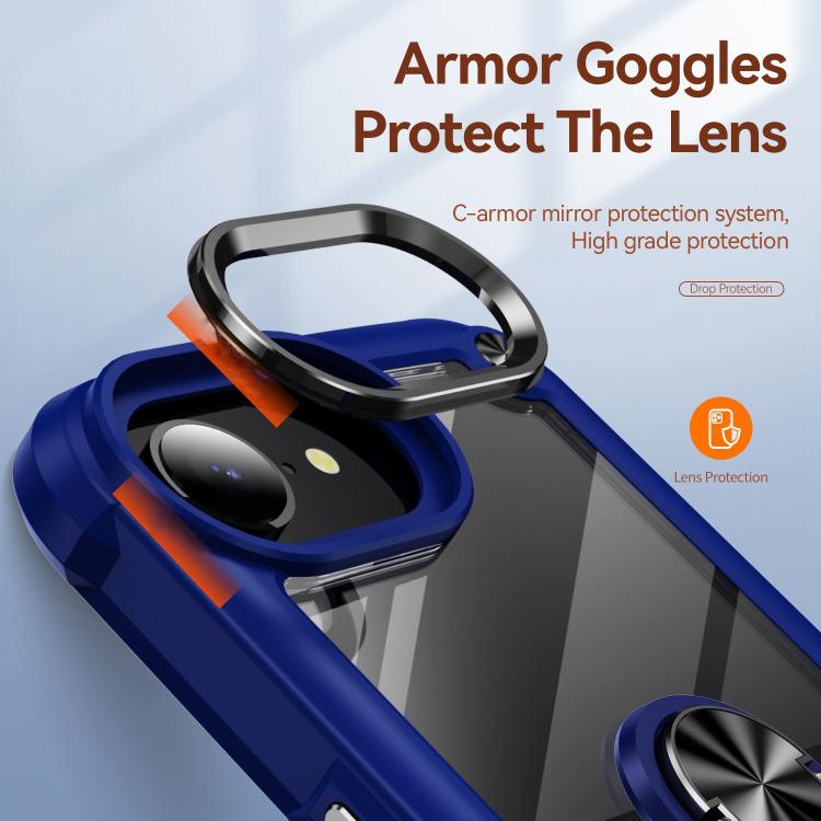 TPU + PC Lens Protection Phone Case with Ring Holder, For iPhone 17e / 16e, For iPhone 17 Pro Max, For iPhone 17, For iPhone Air