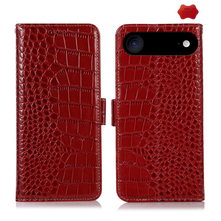 Crocodile Top Layer Cowhide Leather Phone Case, For iPhone 16e / 17e, For iPhone 17 Pro Max, For iPhone 17 Pro, For iPhone 17, For iPhone Air, For iPhone 16 Pro Max