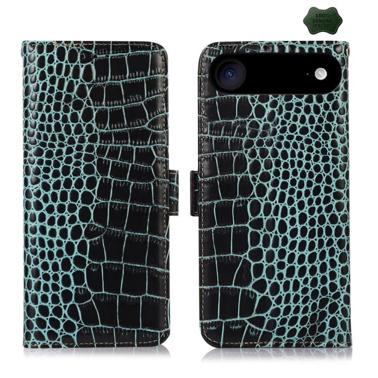 Crocodile Top Layer Cowhide Leather Phone Case, For iPhone 16e / 17e, For iPhone 17 Pro Max, For iPhone 17 Pro, For iPhone 17, For iPhone Air, For iPhone 16 Pro Max