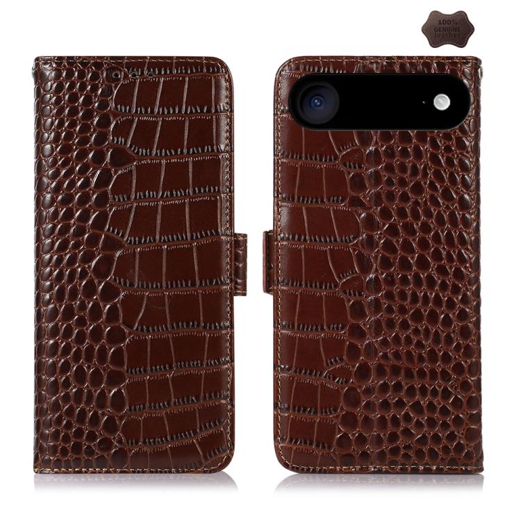 Crocodile Top Layer Cowhide Leather Phone Case, For iPhone 16e / 17e, For iPhone 17 Pro Max, For iPhone 17 Pro, For iPhone 17, For iPhone Air, For iPhone 16 Pro Max