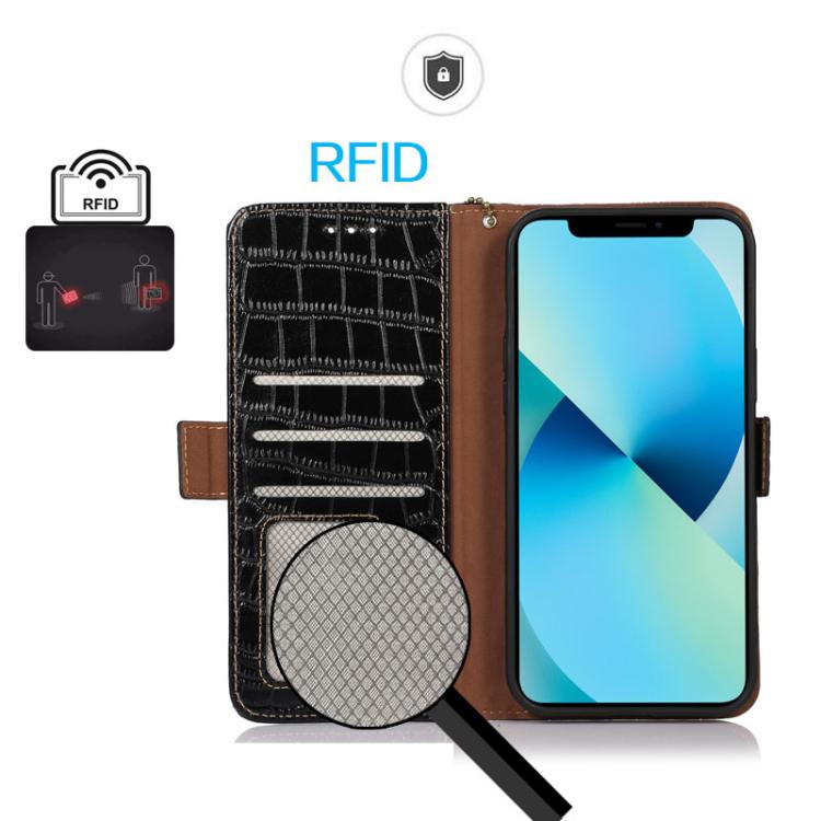Crocodile Top Layer Cowhide Leather Phone Case, For iPhone 16e / 17e, For iPhone 17 Pro Max, For iPhone 17 Pro, For iPhone 17, For iPhone Air, For iPhone 16 Pro Max
