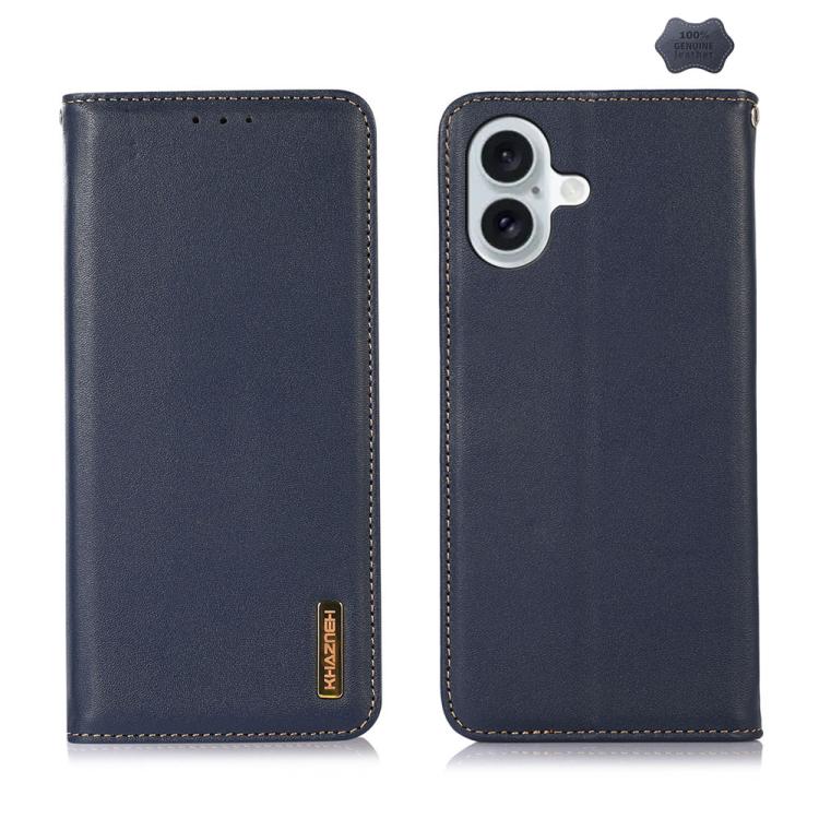 KHAZNEH Nappa Top Layer Cowhide Leather Phone Case, For iPhone 17 Pro Max, For iPhone 16e / 17e, For iPhone 17 Pro, For iPhone 17, For iPhone Air, For iPhone 16e, For iPhone 16 Pro Max