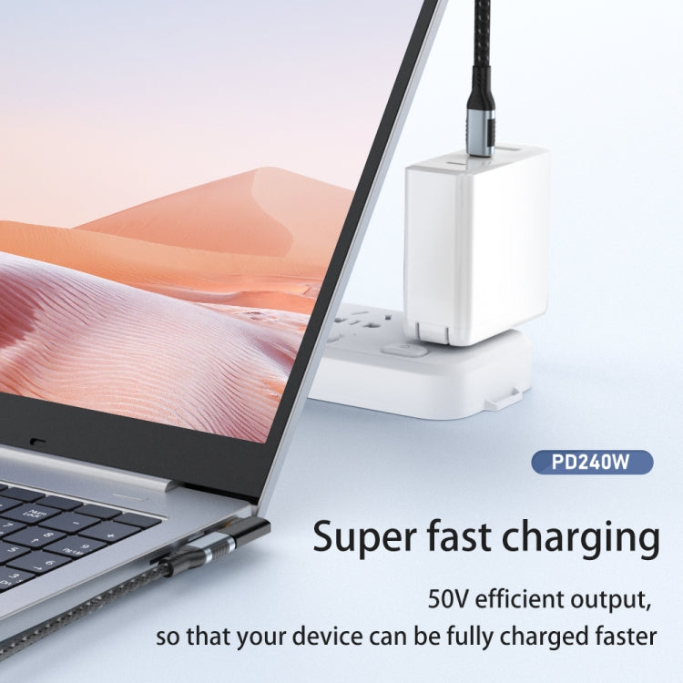 40Gbps 240W USB-C / Type-C Female to USB-C / Type-C Female Straight Adapter(Black)