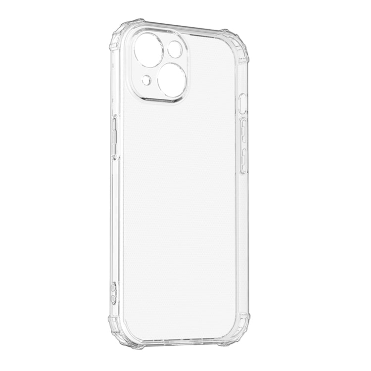 For iPhone 15 Plus Four-Corner Shockproof Clear TPU Phone Case(Transparent)