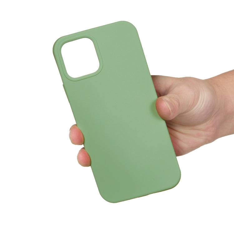 For iPhone 15 Pro Max Solid Color Silicone Phone Case(Mint Green)