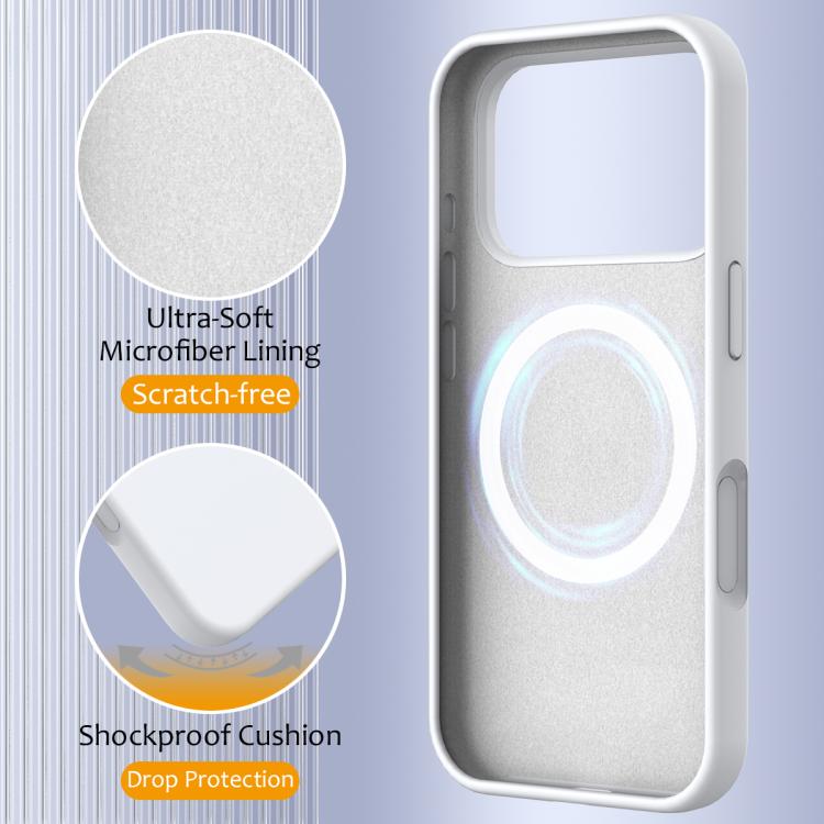 Shockproof Silicone Magsafe Phone Case, For iPhone 17e / 16e, For iPhone 17 Pro Max