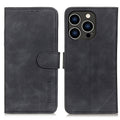 KHAZNEH Retro Texture Leather Phone Case, For iPhone 16 Pro, For iPhone 16 Plus, For iPhone 16, For iPhone 15 Pro Max, For iPhone 15 Pro, For iPhone 15 Plus