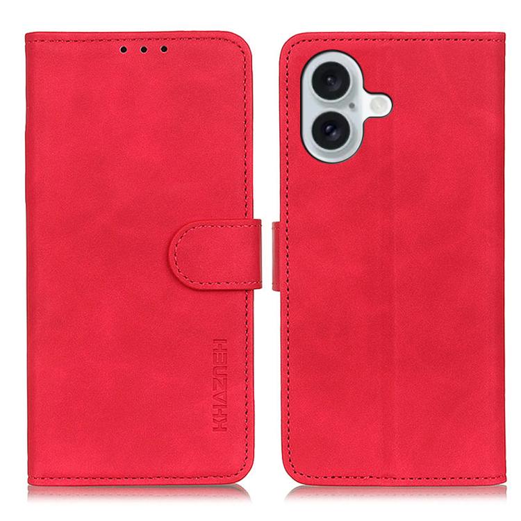 KHAZNEH Retro Texture Leather Phone Case, For iPhone 18 Pro / 17 Pro, For iPhone 18 Pro Max/17 Pro Max, For iPhone 16e / 17e, For iPhone 17, For iPhone Air, For iPhone 16 Pro Max