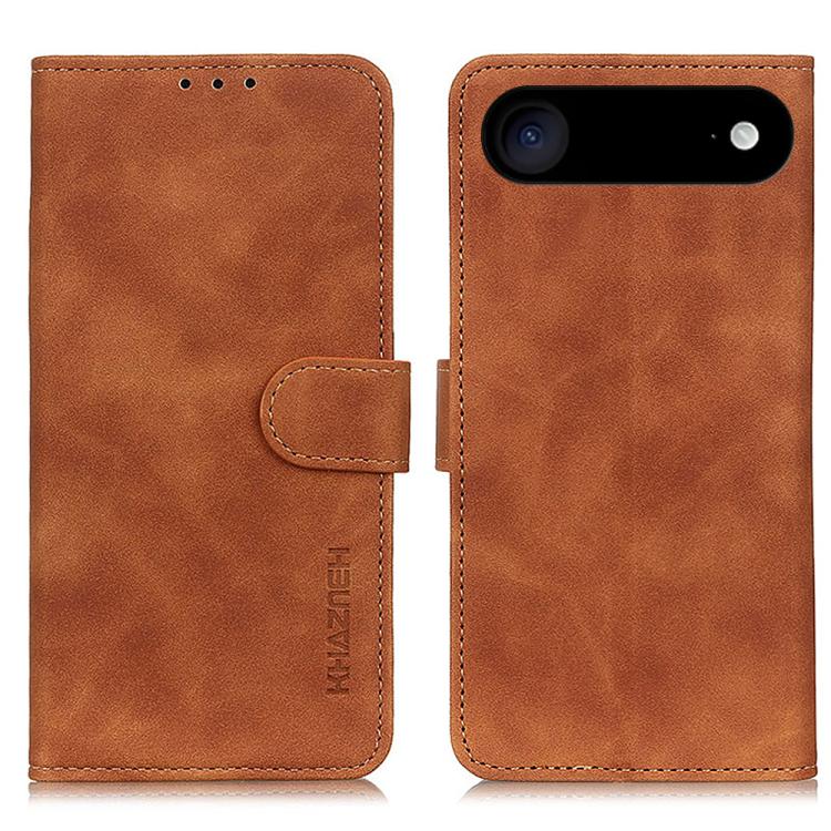 KHAZNEH Retro Texture Leather Phone Case, For iPhone 18 Pro / 17 Pro, For iPhone 18 Pro Max/17 Pro Max, For iPhone 16e / 17e, For iPhone 17, For iPhone Air, For iPhone 16 Pro Max
