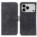 KHAZNEH Retro Texture Leather Phone Case, For iPhone 18 Pro / 17 Pro, For iPhone 18 Pro Max/17 Pro Max, For iPhone 16e / 17e, For iPhone 17, For iPhone Air, For iPhone 16 Pro Max