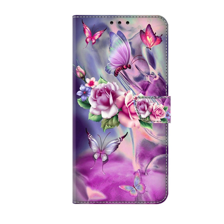 For Samsung Galaxy S8+ Crystal 3D Shockproof Protective Leather Phone Case(Butterfly)