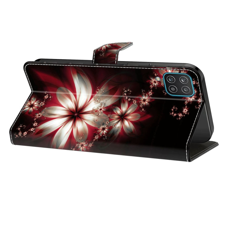 For Samsung Galaxy S23 Crystal 3D Shockproof Protective Leather Phone Case(Fantastic Flower)